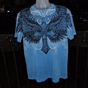 NWOT AFFLICTION Flying Cross T Shirt Size XL